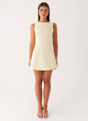 Lulita Mini Dress - Buttercream Yellow