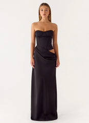 Emory Corset Maxi Dress - Black