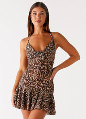 Cheetah Sands Mini Dress - Cheetah