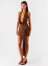 Orchard Mini Dress - Chocolate