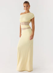 Like Honey Maxi Dress - Butter Yellow