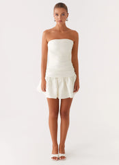 Ray Of Light Mini Dress - White