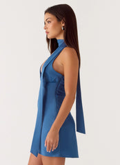 Kennee Mini Dress - Washed Navy