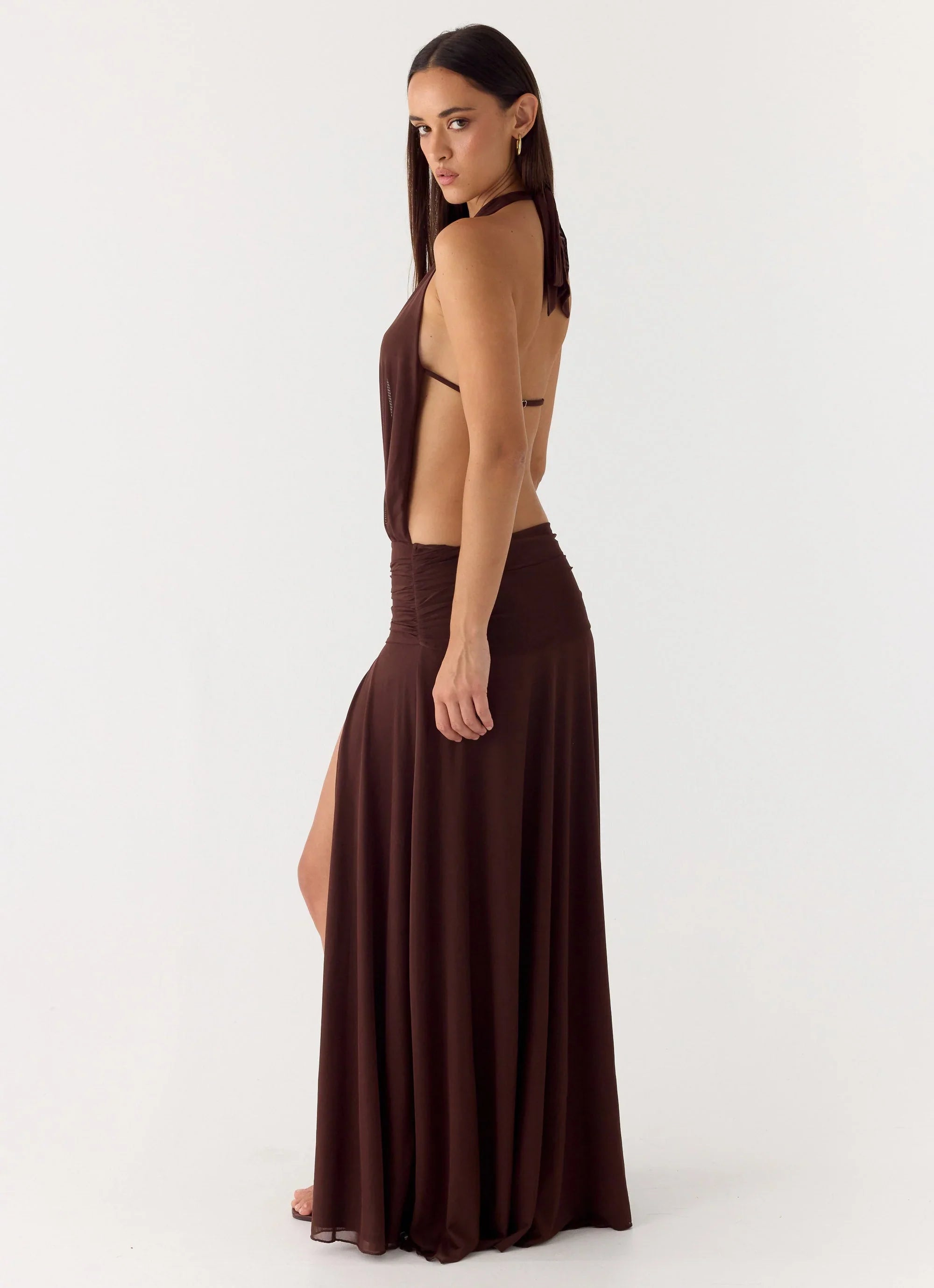 All This Aura Maxi Dress - Chocolate