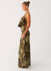 Star Fields Maxi Dress - Cyber Floral