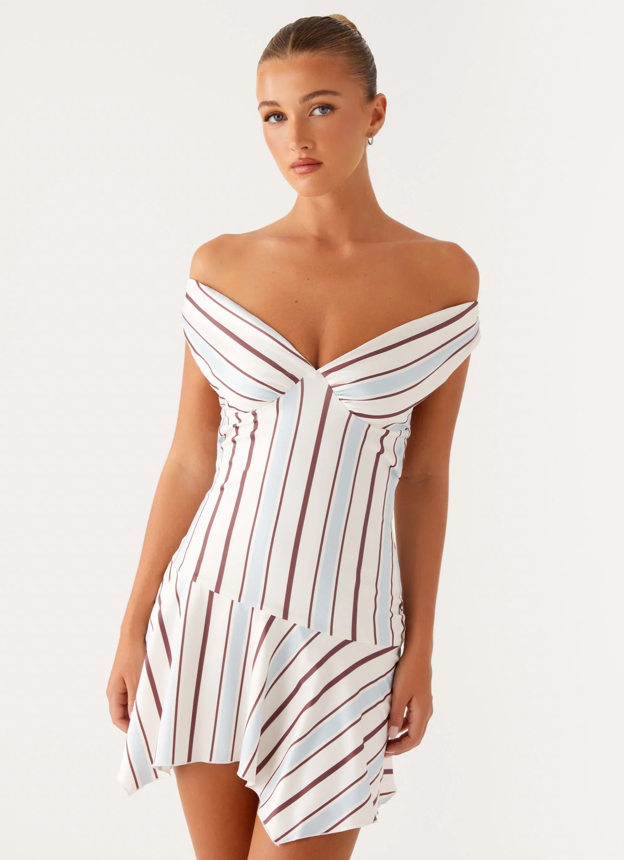 Kirby Mini Dress - Blue Stripe