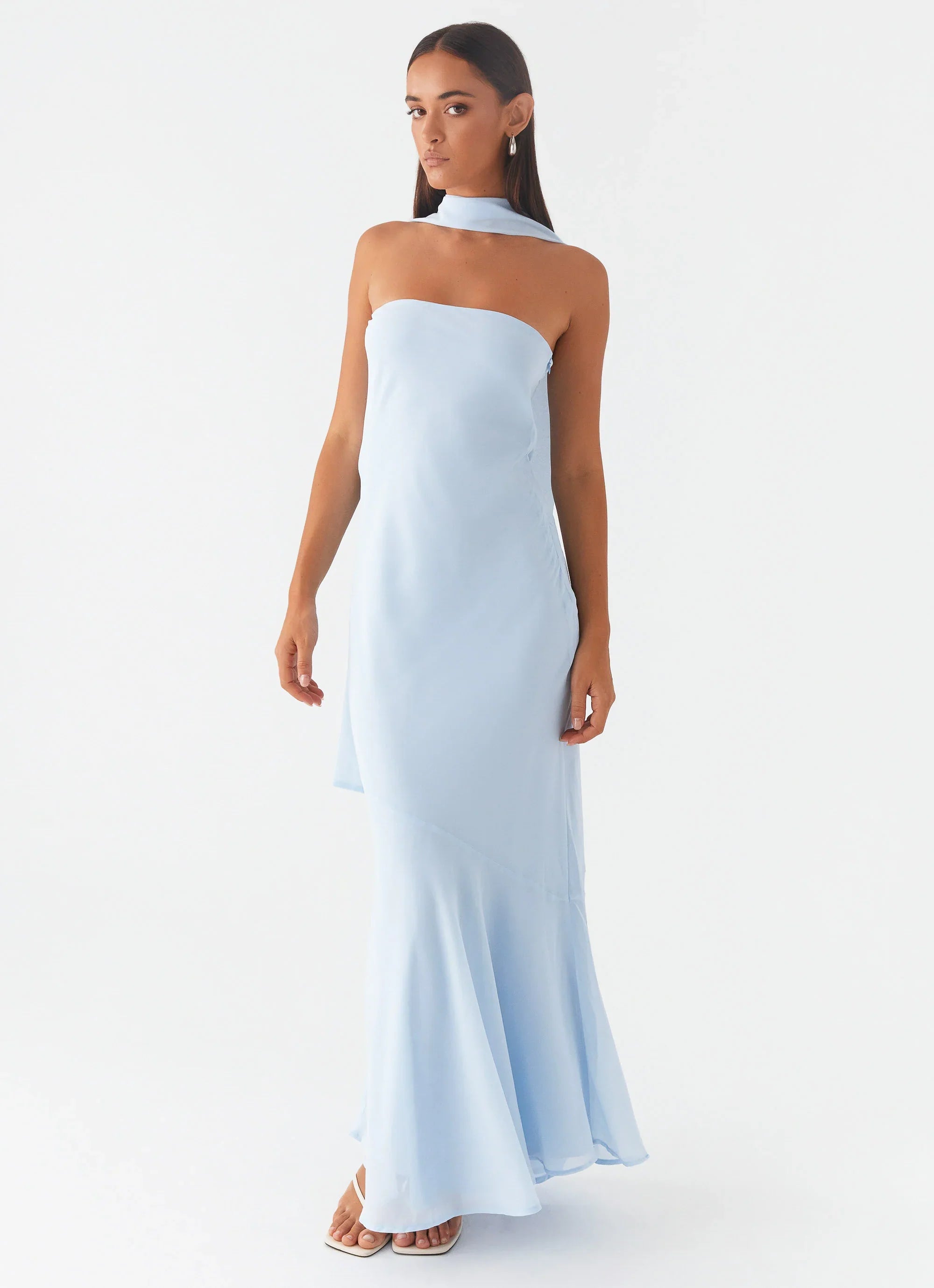 Under The Pagoda Maxi Dress - Blue