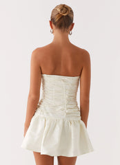 Ray Of Light Mini Dress - White