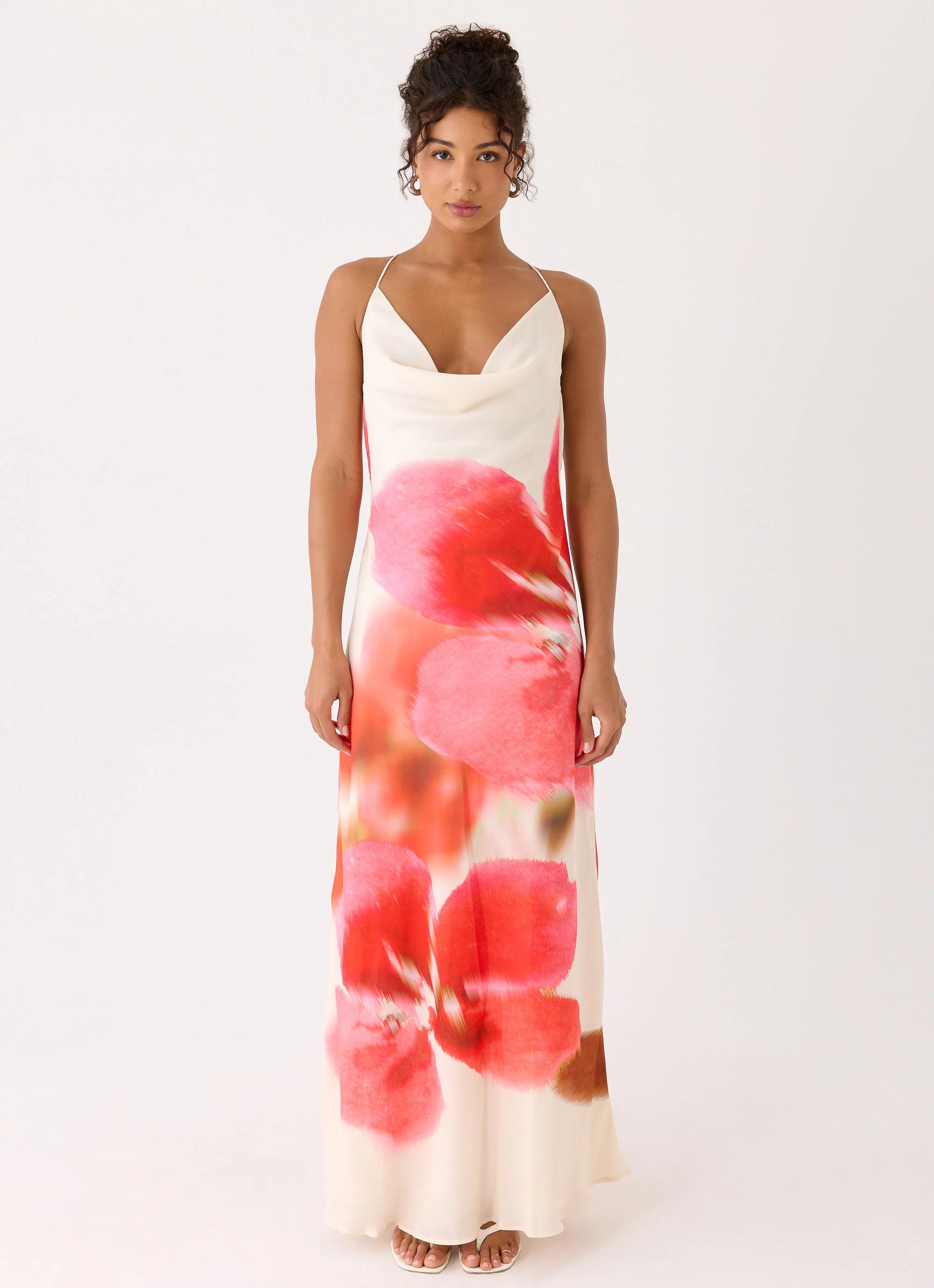 Samya Cowl Maxi Dress - Porcelain Rose