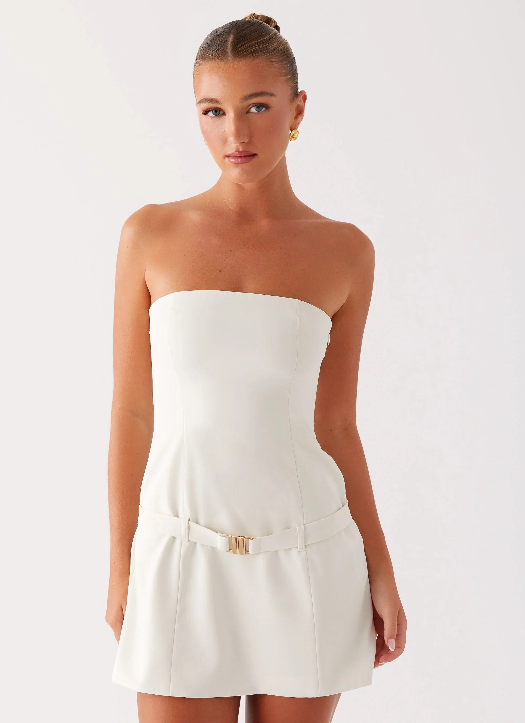 Lume Strapless Mini Dress - Ivory