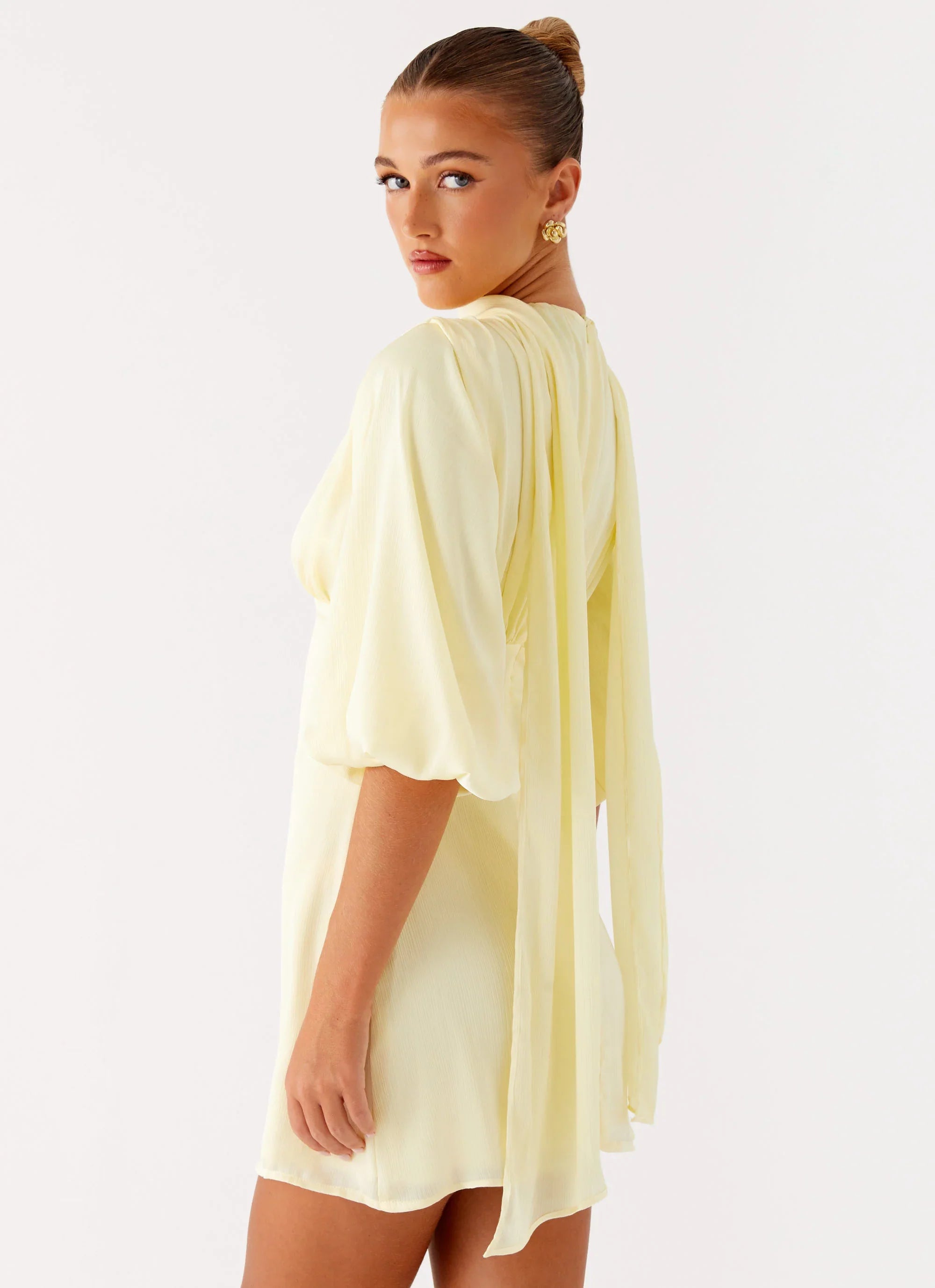 Mary Mini Dress - Yellow