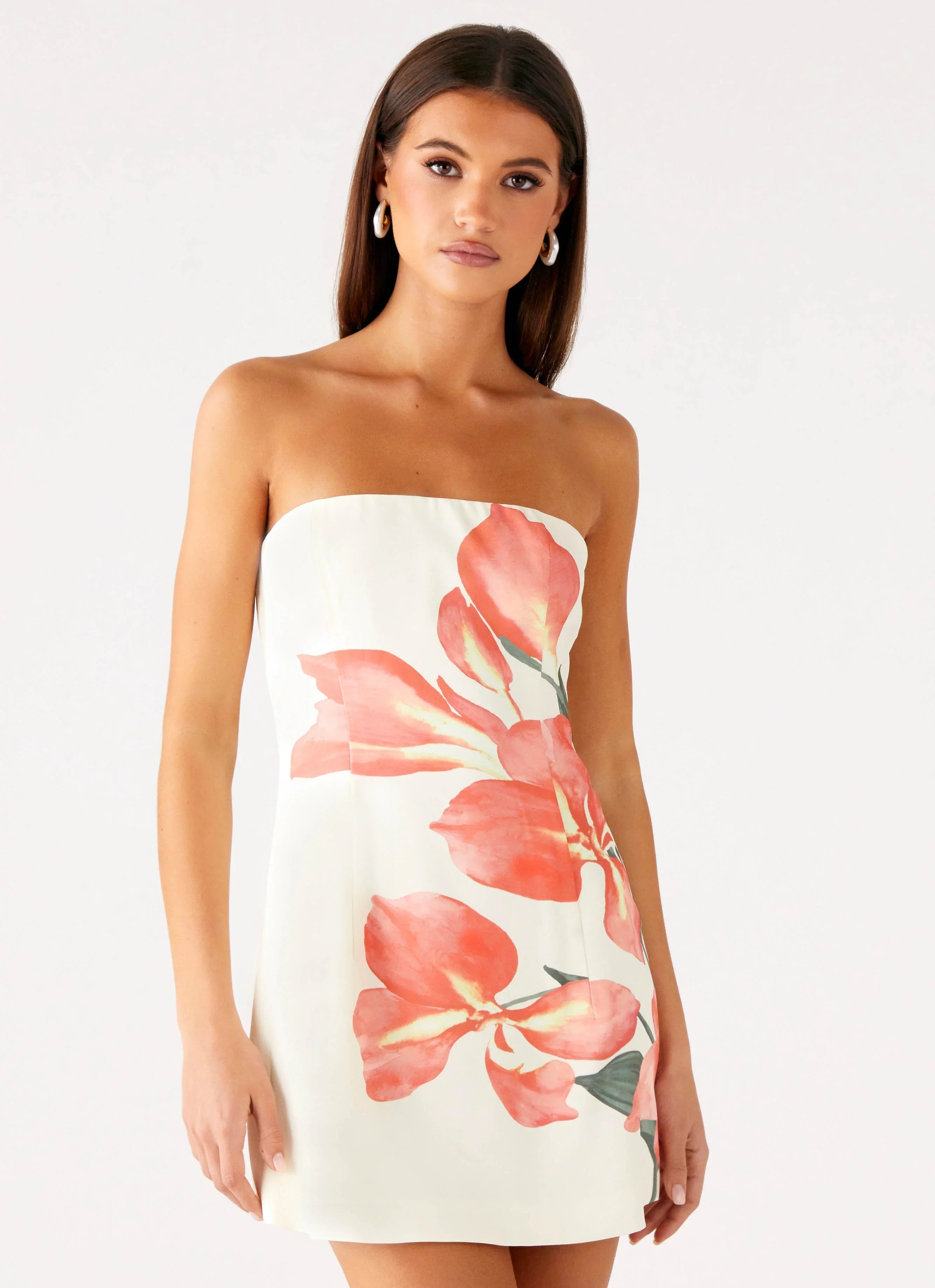 Denby Strapless Mini Dress - Siena Floral