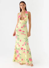 Like You Better Maxi Dress - Lemon Soleil