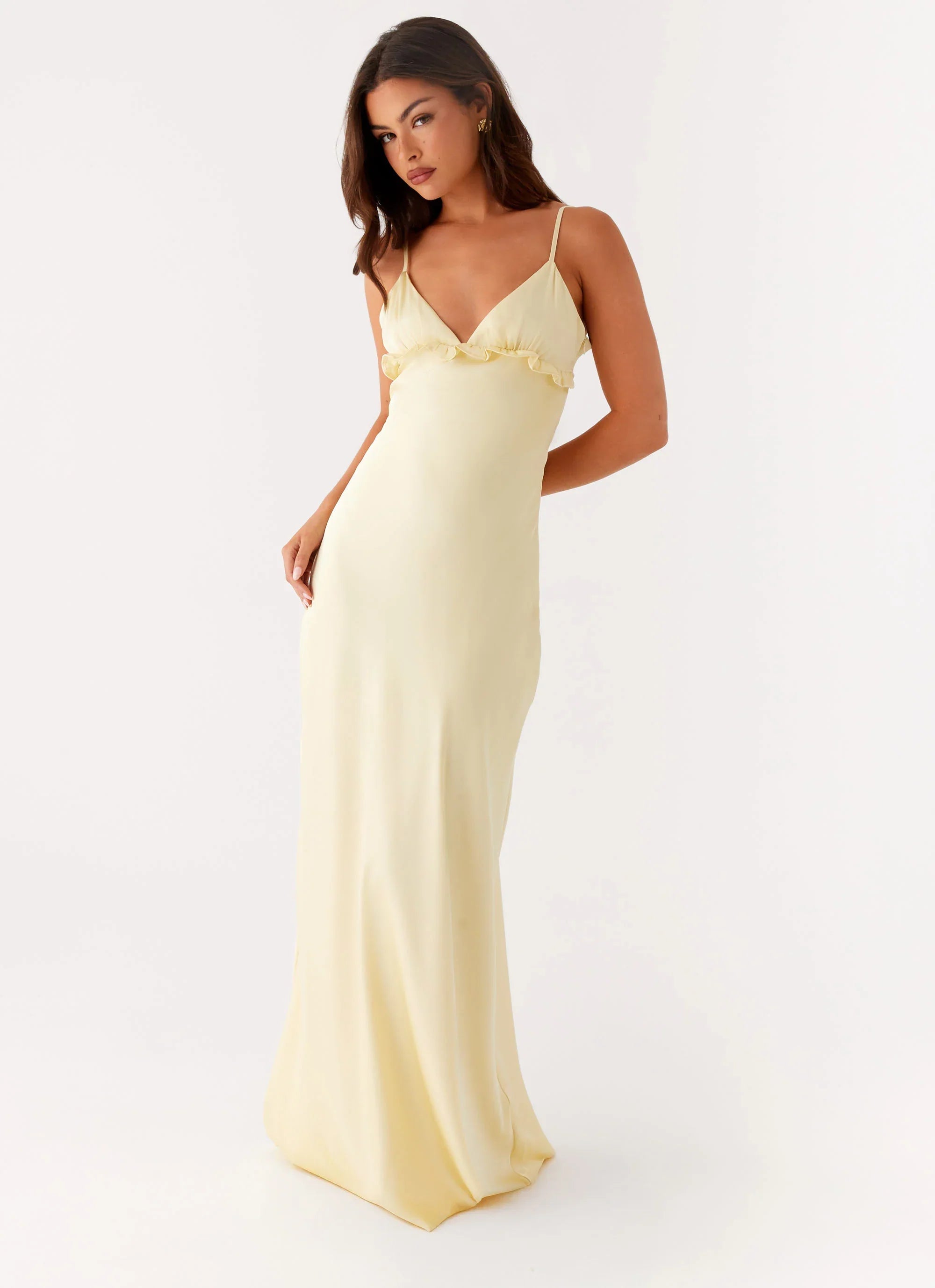 Elona Maxi Dress - Baby Yellow