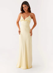 Elona Maxi Dress - Baby Yellow