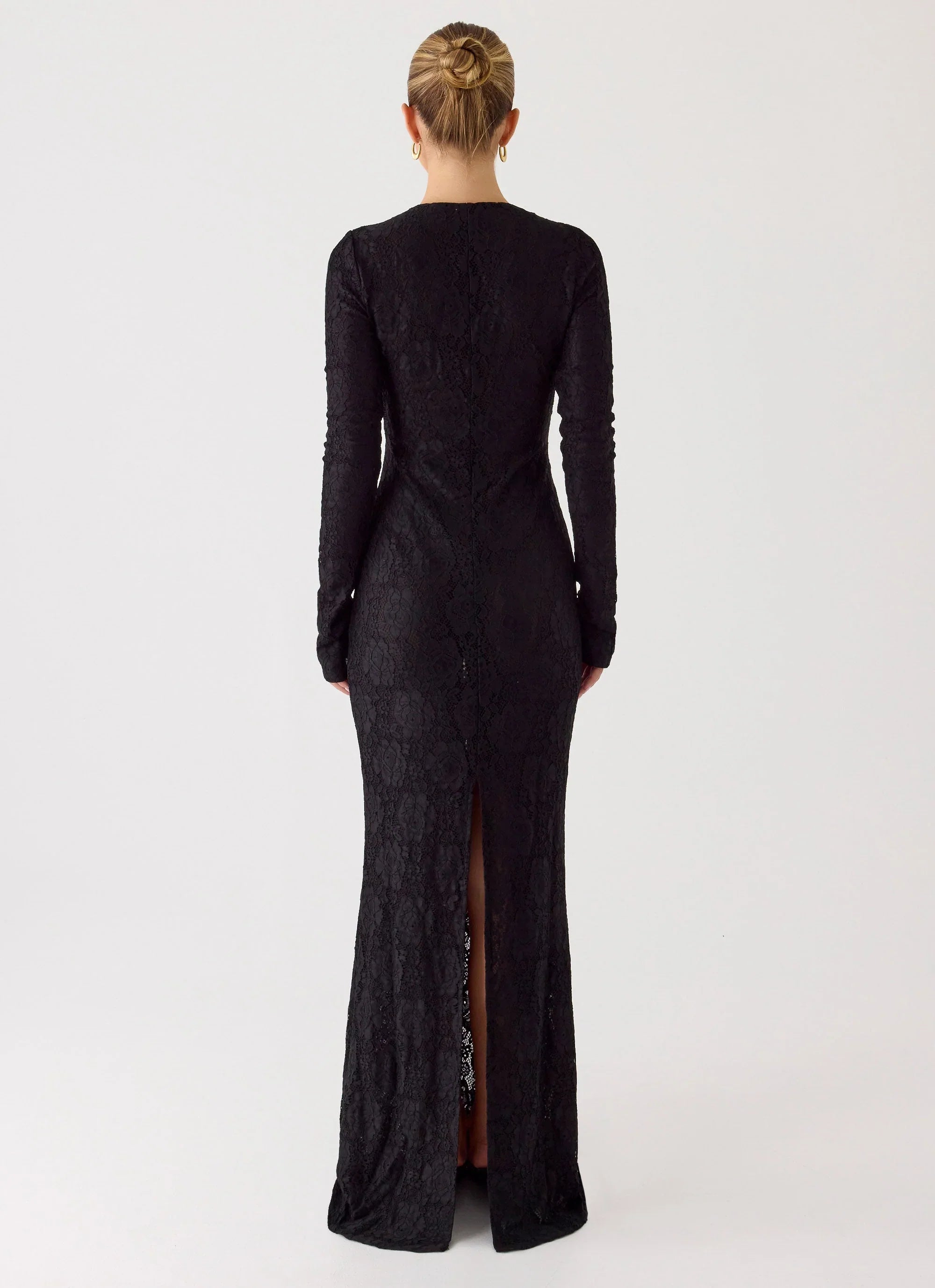 Astoria Long Sleeve Maxi Dress - Black