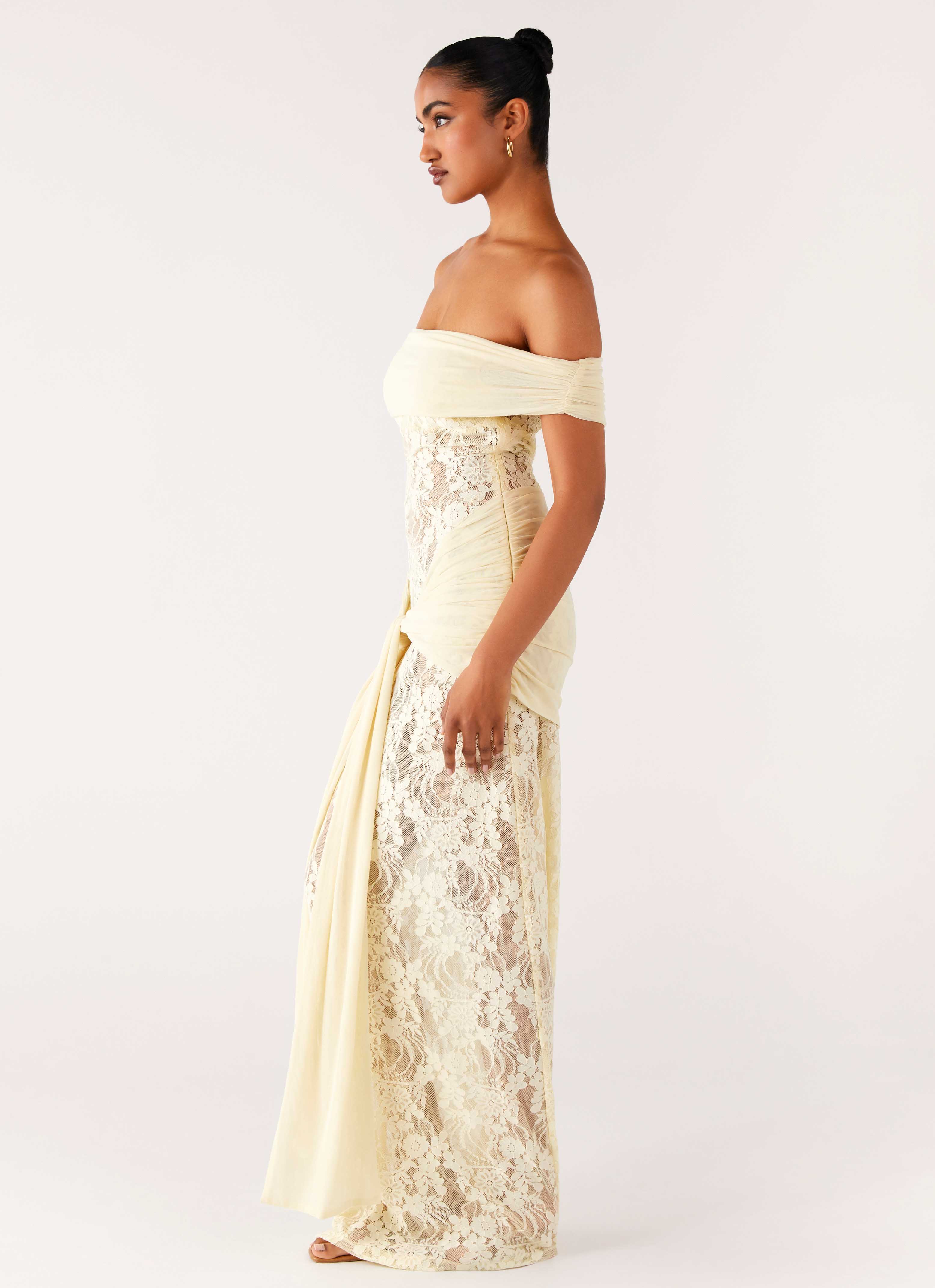 Gracie Twist Maxi Dress - Yellow