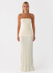 Otillie Knit Maxi Dress - Yellow