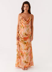 Diedre Rose Strappy Maxi Dress - Sunset Floral