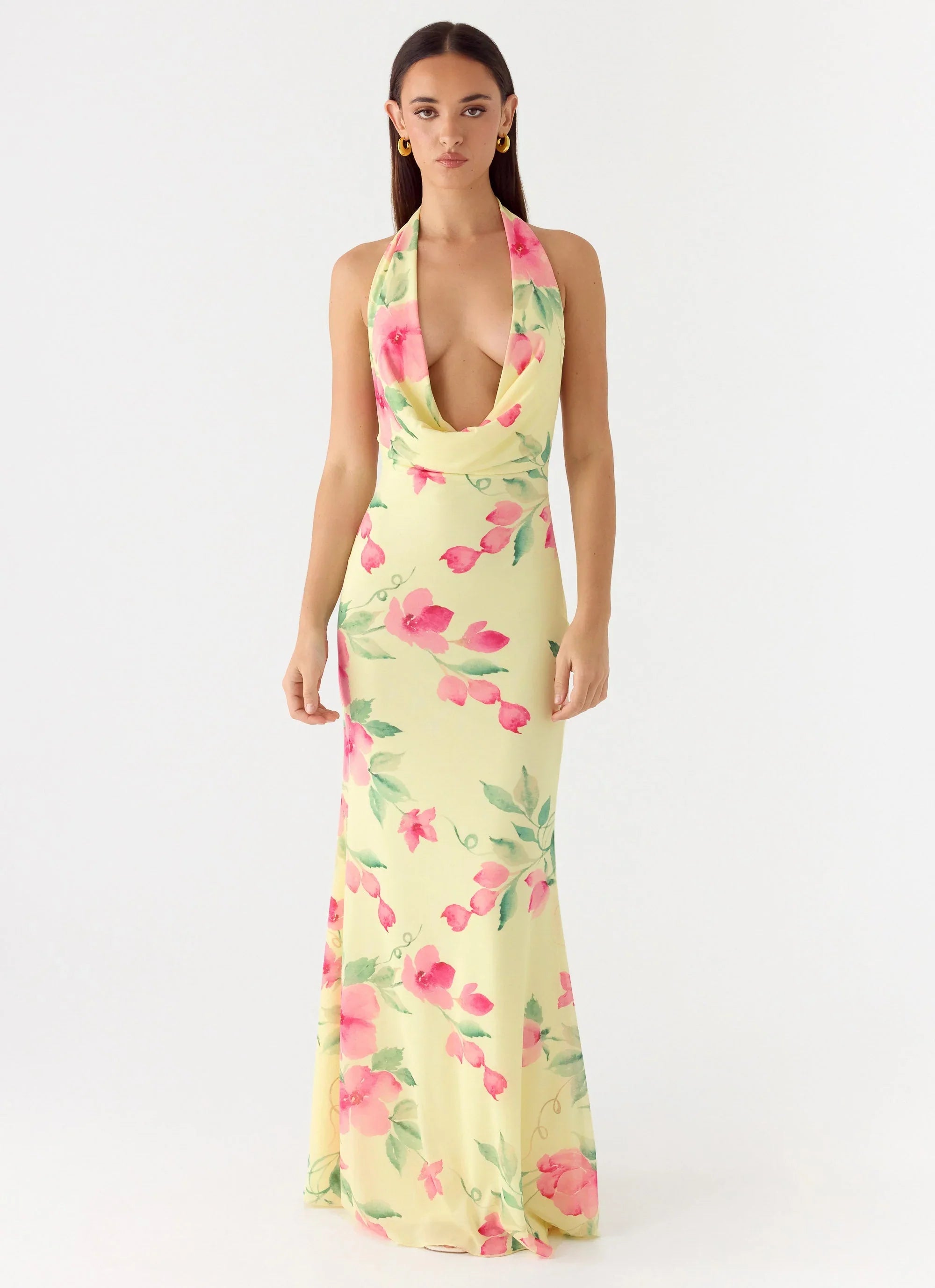 Like You Better Maxi Dress - Lemon Soleil