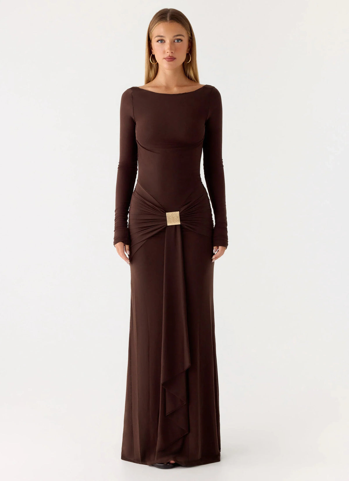 Dray Maxi Dress - Chocolate